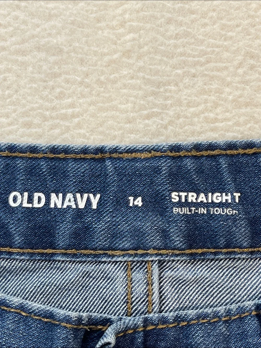 Old Navy Straight-Leg Denim Jeans in Blue BOYS SIZE 14